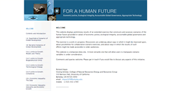 Desktop Screenshot of forahumanfuture.org