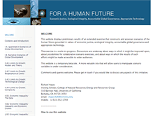 Tablet Screenshot of forahumanfuture.org